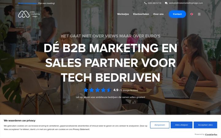 Screenshot of makemarketingmagic.com