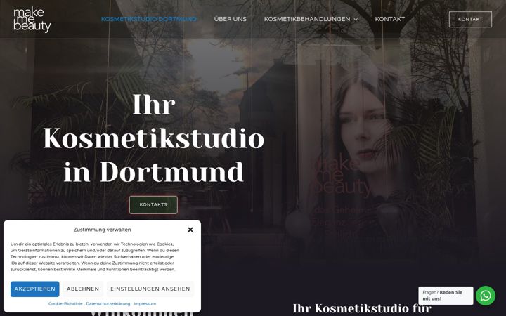 Screenshot of makemebeauty.de