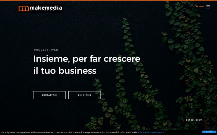 Screenshot of makemedia.it