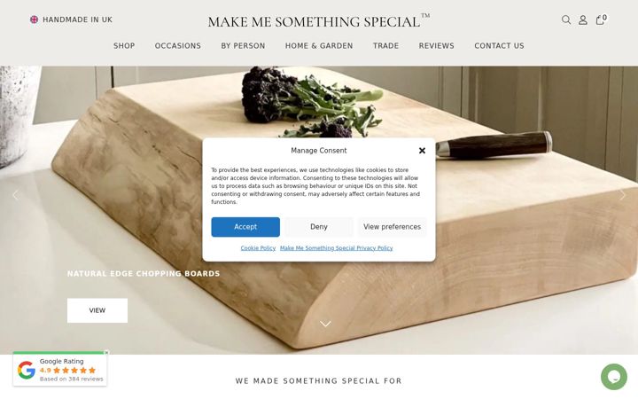 Screenshot of makemesomethingspecial.com