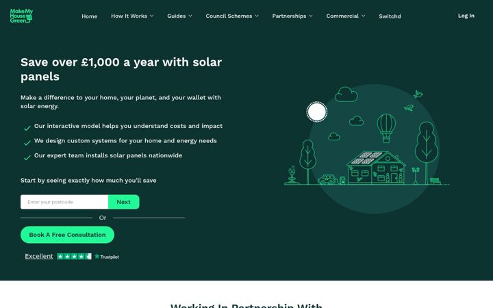 Screenshot of makemyhousegreen.com