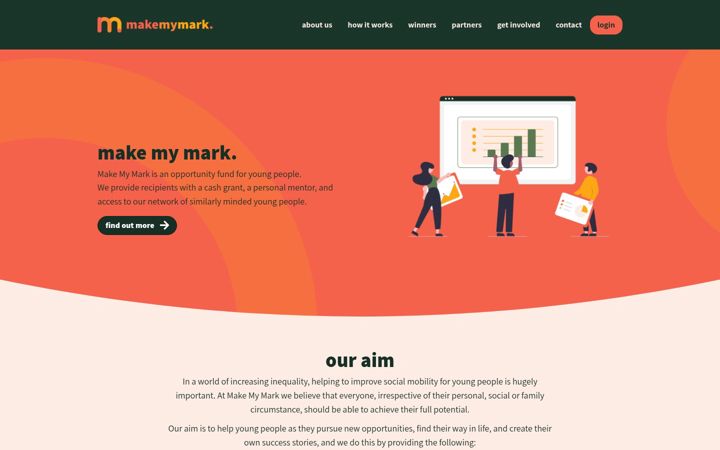 Screenshot of makemymark.org.uk
