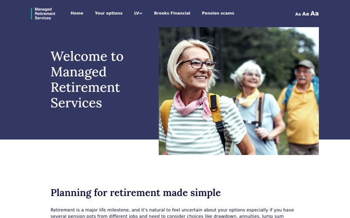 Screenshot of makemyretirementchoice.com