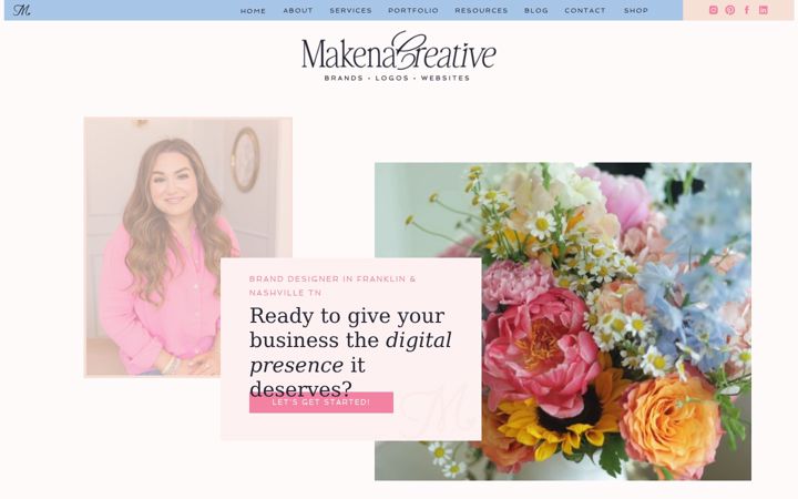Screenshot of makenadelaney.com