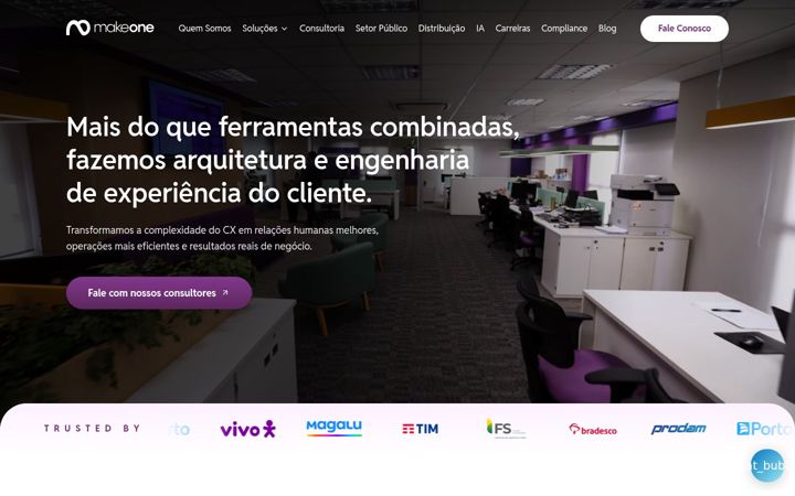 Screenshot of makeone.com.br
