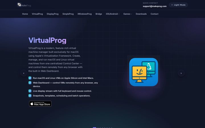 Screenshot of makeprog.com