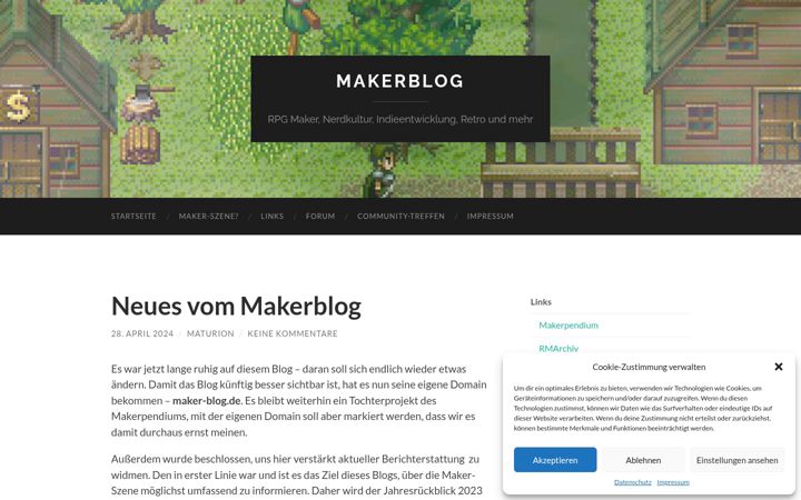Screenshot of maker-blog.de