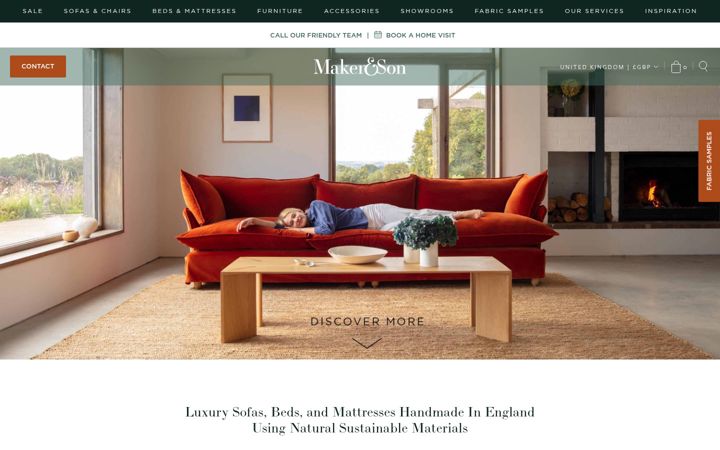 Screenshot of makerandson.com