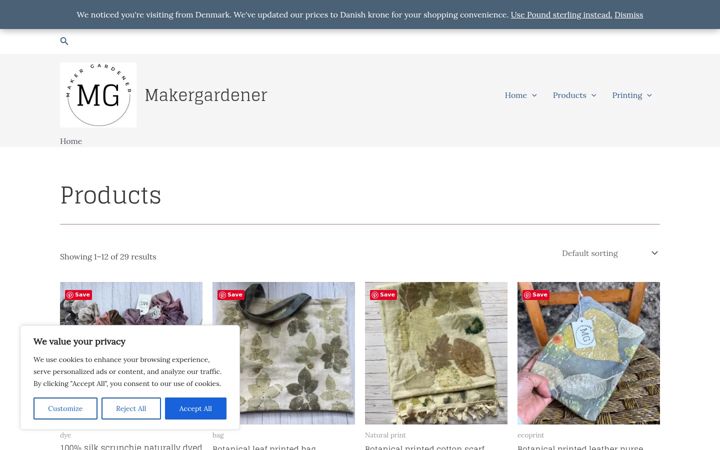 Screenshot of makergardener.com
