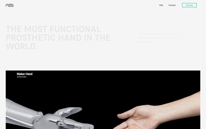 Screenshot of makerhand.com