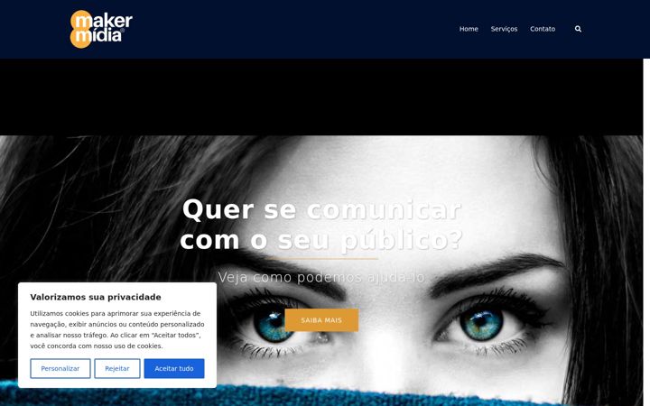 Screenshot of makermidia.com.br