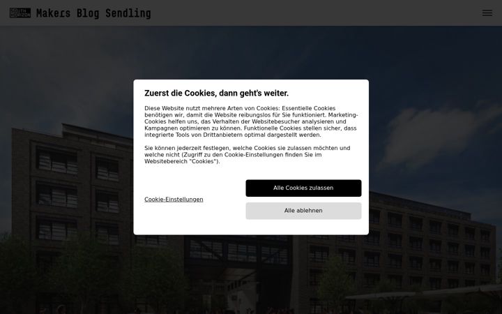 Screenshot of makers-blog-sendling.de