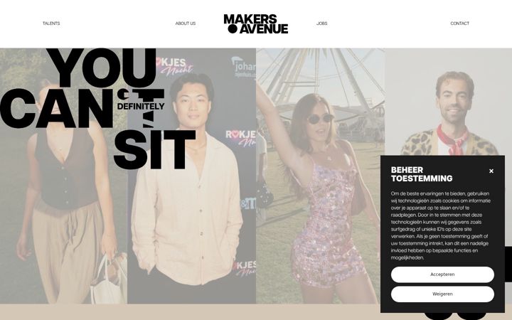 Screenshot of makersavenue.nl