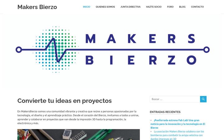 Screenshot of makersbierzo.es