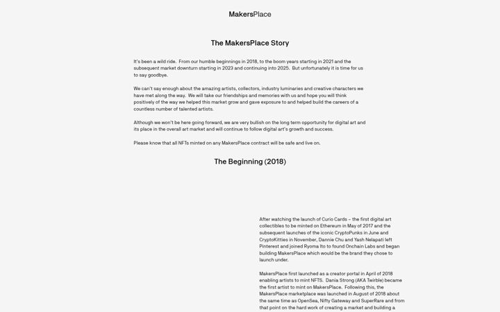 Screenshot of makersplace.com