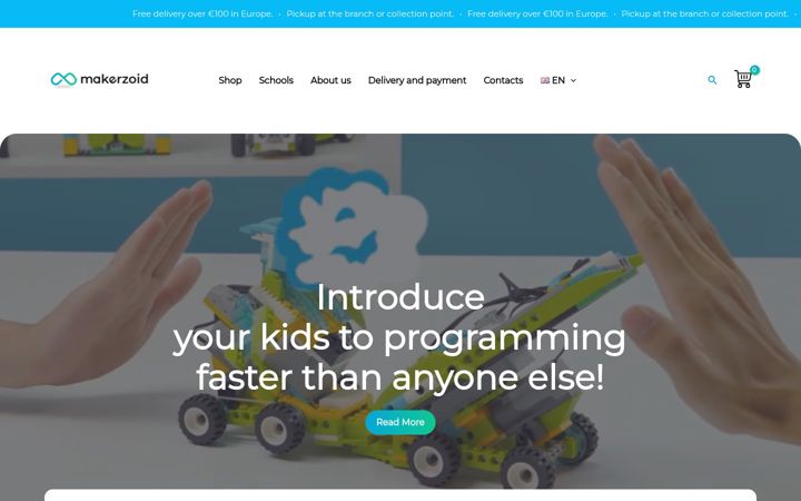 Screenshot of makerzoid.eu