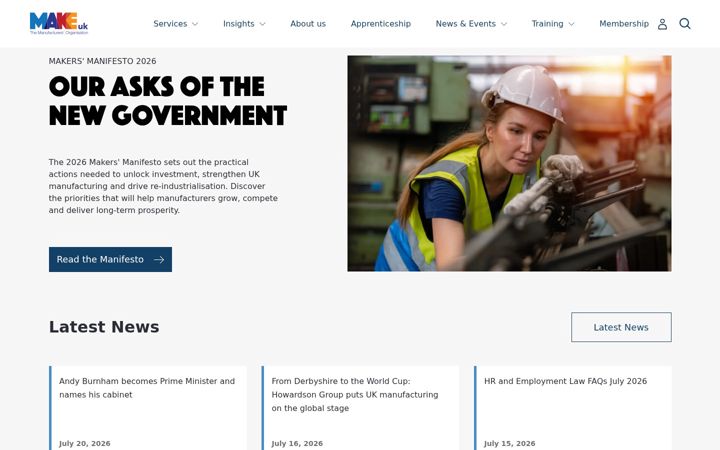 Screenshot of makeuk.org