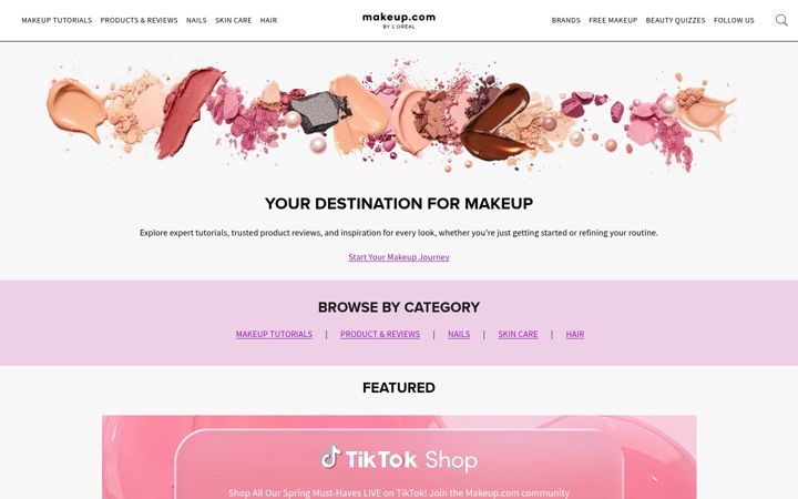 Capture d'écran de makeup.com