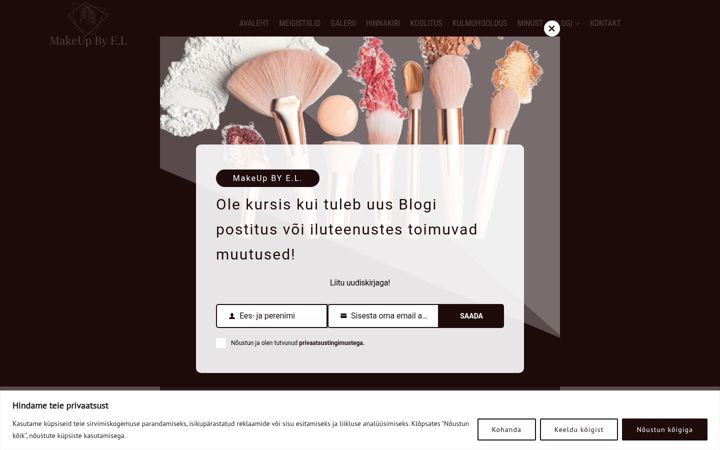 Screenshot of makeupbyel.ee