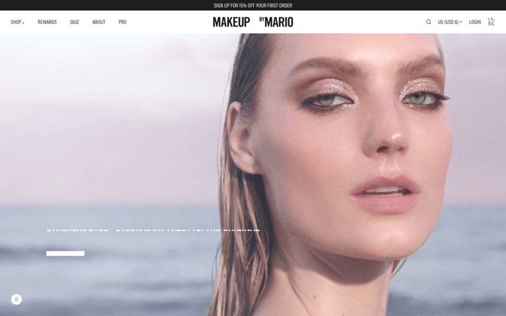 Ekrano kopija makeupbymario.com