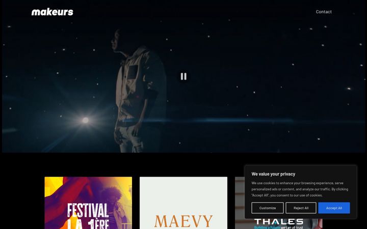 Screenshot of makeurs.fr