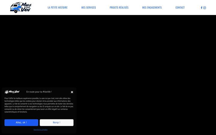 Screenshot of makeyourvan.fr