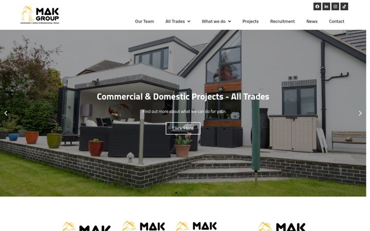 Screenshot of makgroupscotland.co.uk