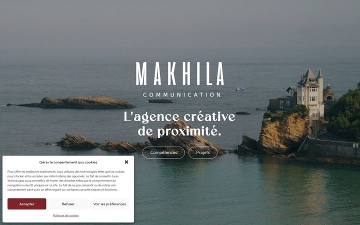 Screenshot of makhilacom.com