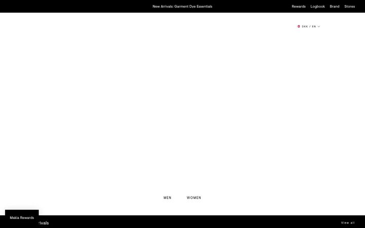 Screenshot of makia.com