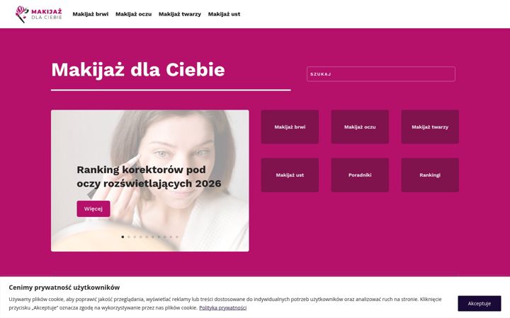 Screenshot of makijazdlaciebie.pl
