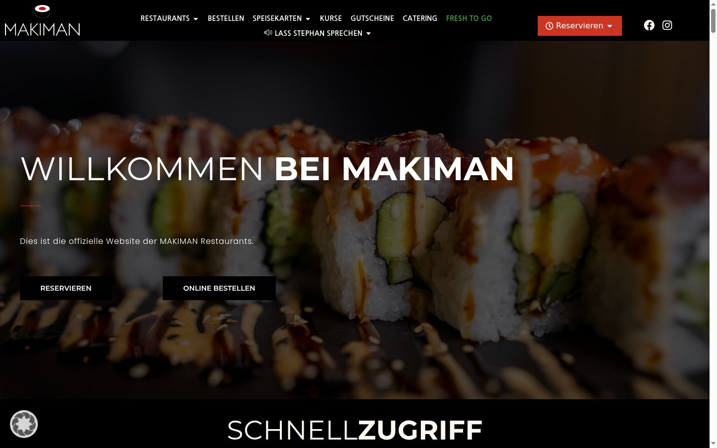 Screenshot des Einwilligungsbanners vor jeglicher Interaktion