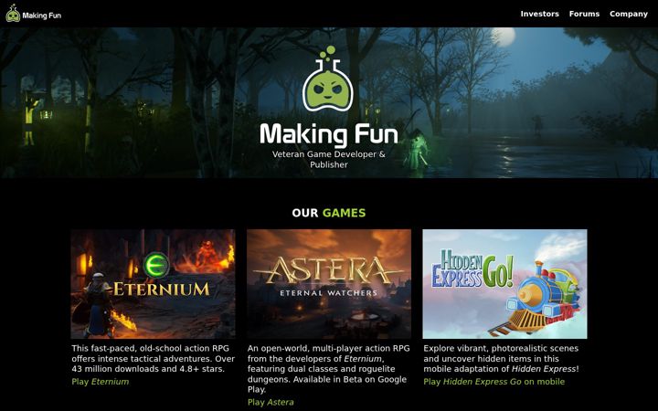 Screenshot of makingfun.com