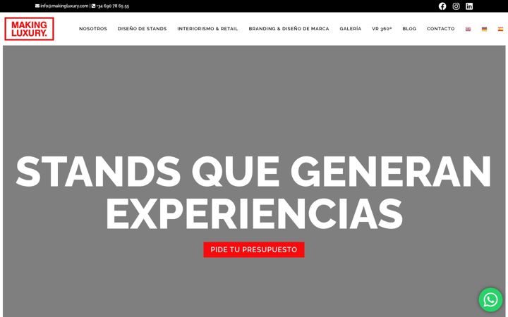 Screenshot of makingluxury.com