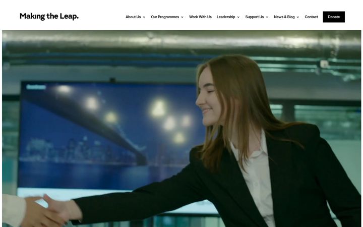 Screenshot of makingtheleap.org.uk