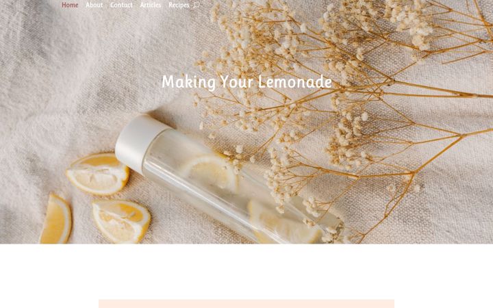 Screenshot of makingyourlemonade.com