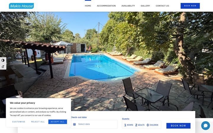 Screenshot of makishouse.com