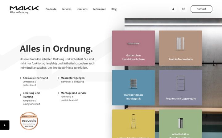 Screenshot of makk.ch