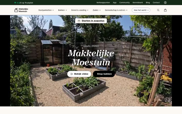 Screenshot of makkelijkemoestuin.nl