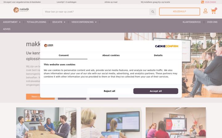 Screenshot of makkelijkpresenteren.nl