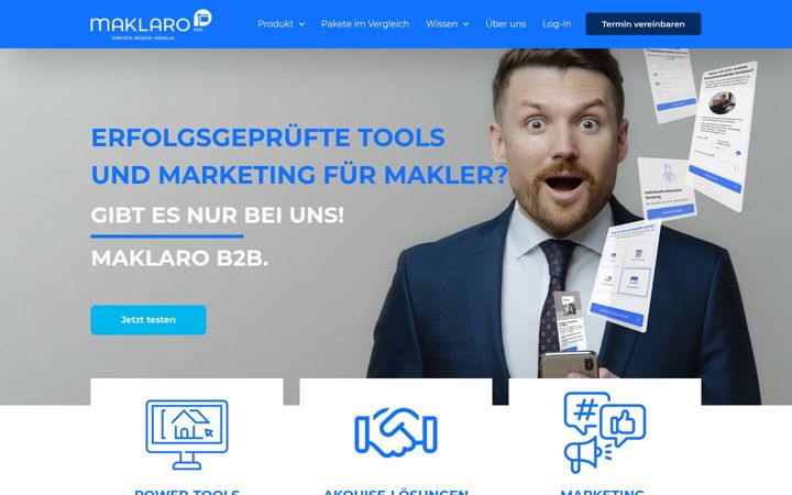 Screenshot of maklaro.com