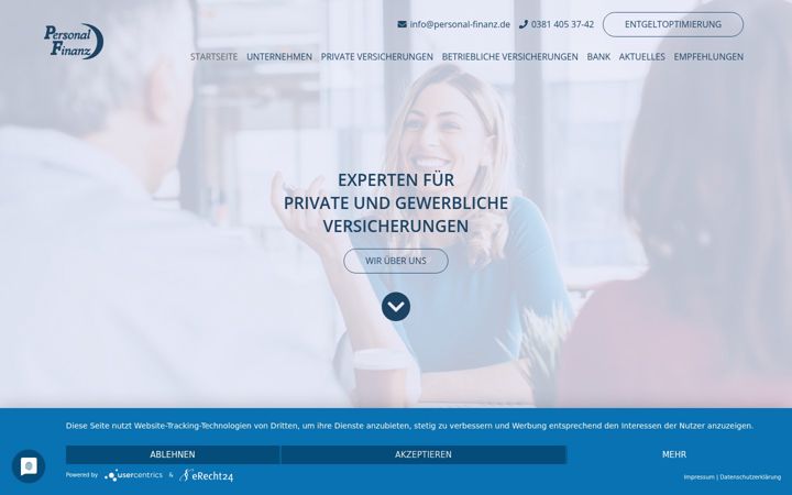 Screenshot of makler-personalfinanz.de