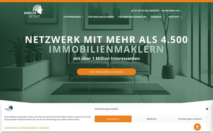 Screenshot of makler-scout.com