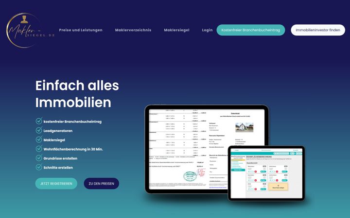 Screenshot of makler-siegel.de