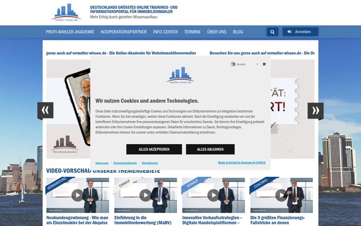 Screenshot of makler-wissen.de