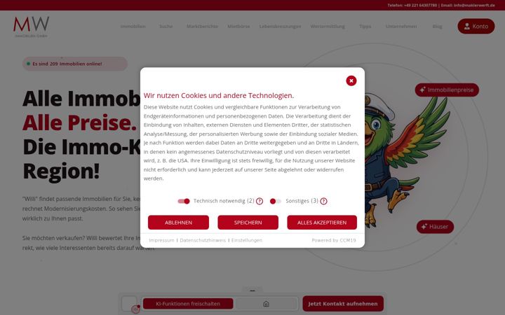 Screenshot of makler.dev