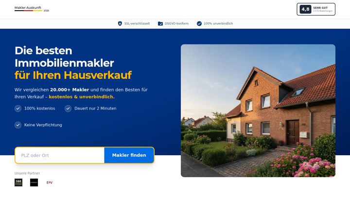 Screenshot of maklerauskunft.de