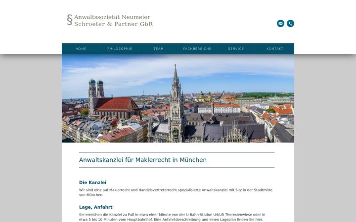 Screenshot of maklerrecht-muenchen.com