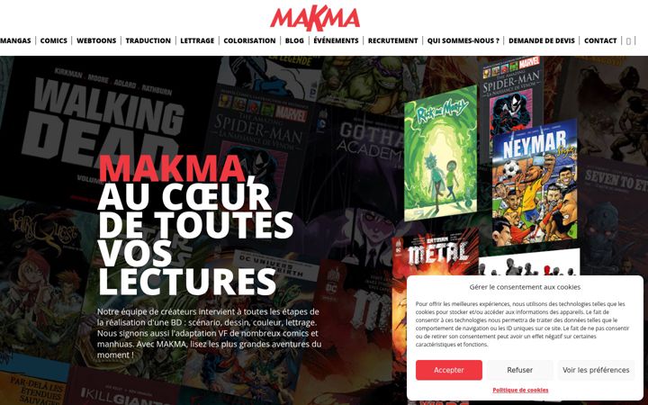Screenshot of makma.com