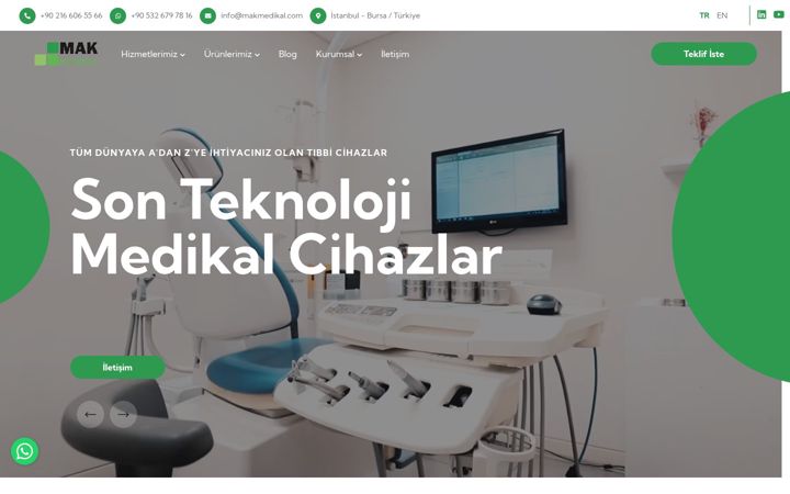 Screenshot of makmedikal.com