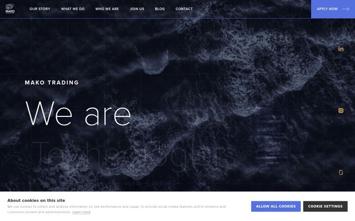 Screenshot of mako.com